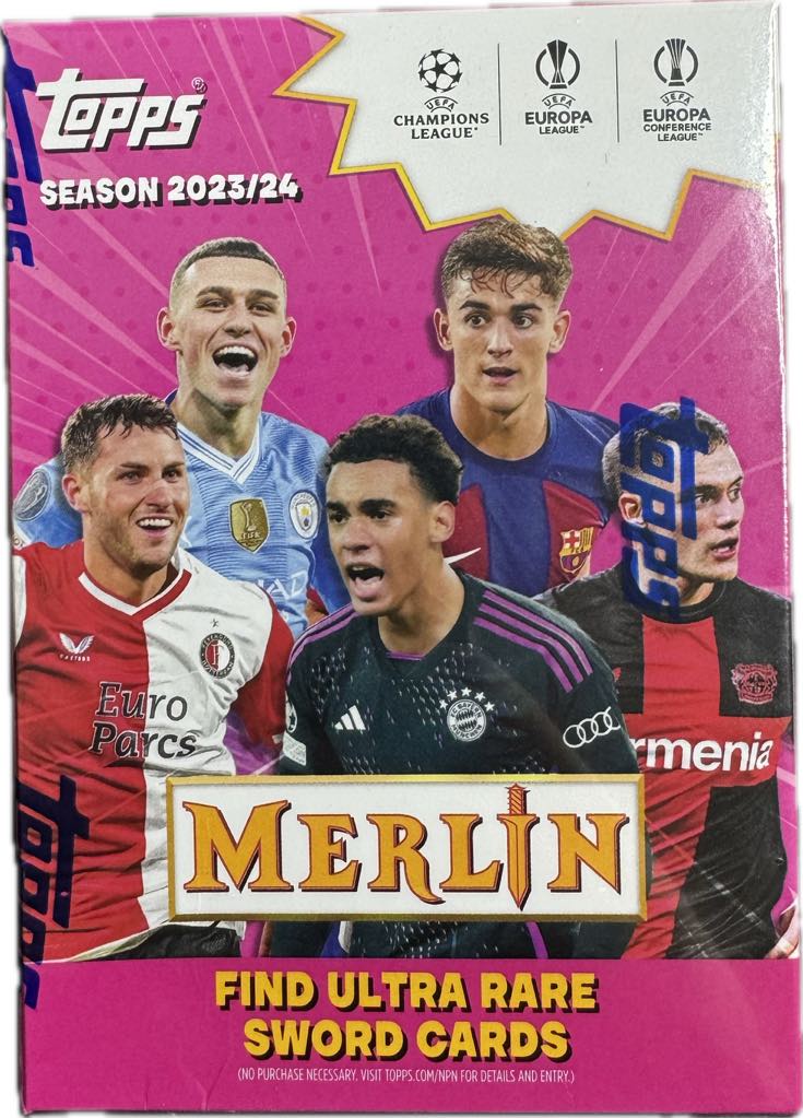 Topps Merlin Chrome Blaster order Sealed Box