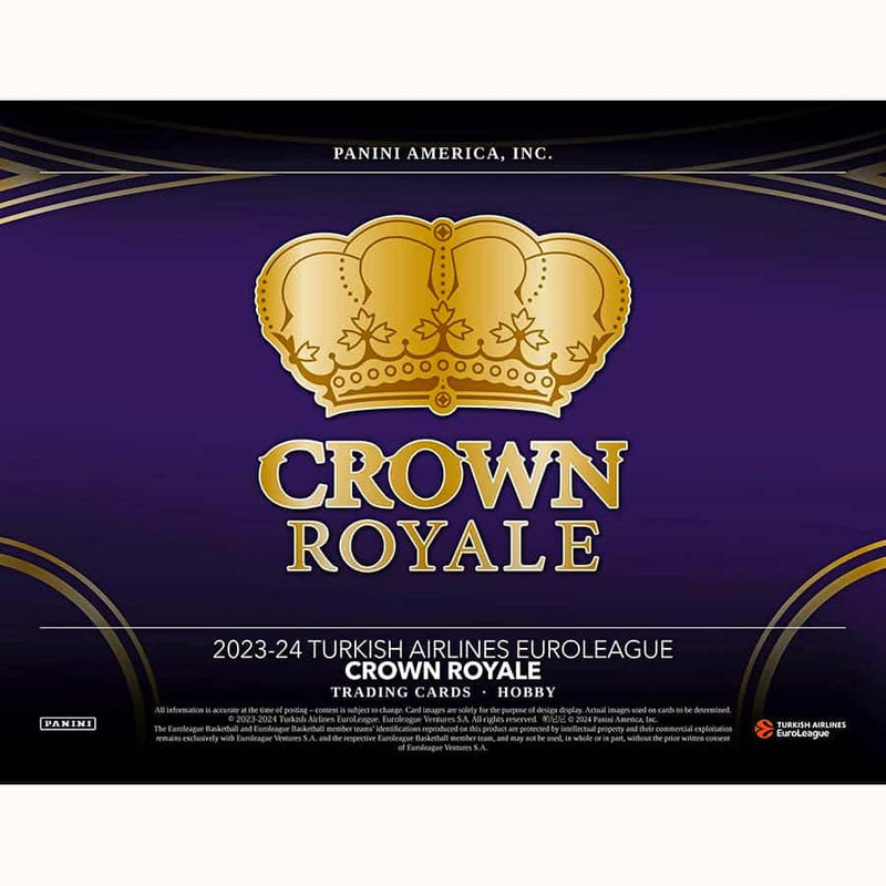 2023/24 Panini Crown Royale Euroleague Basketball Hobby Box