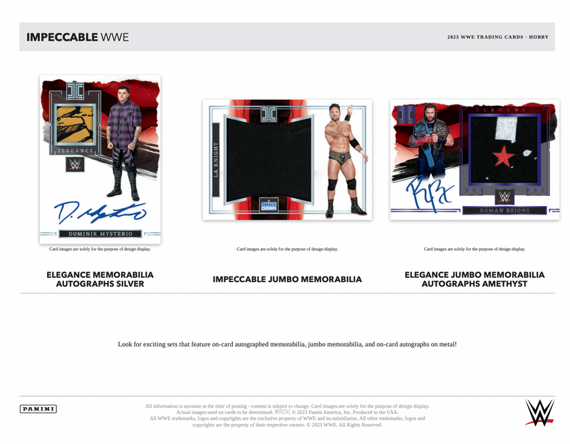 2023 Panini Impeccable WWE Hobby Box